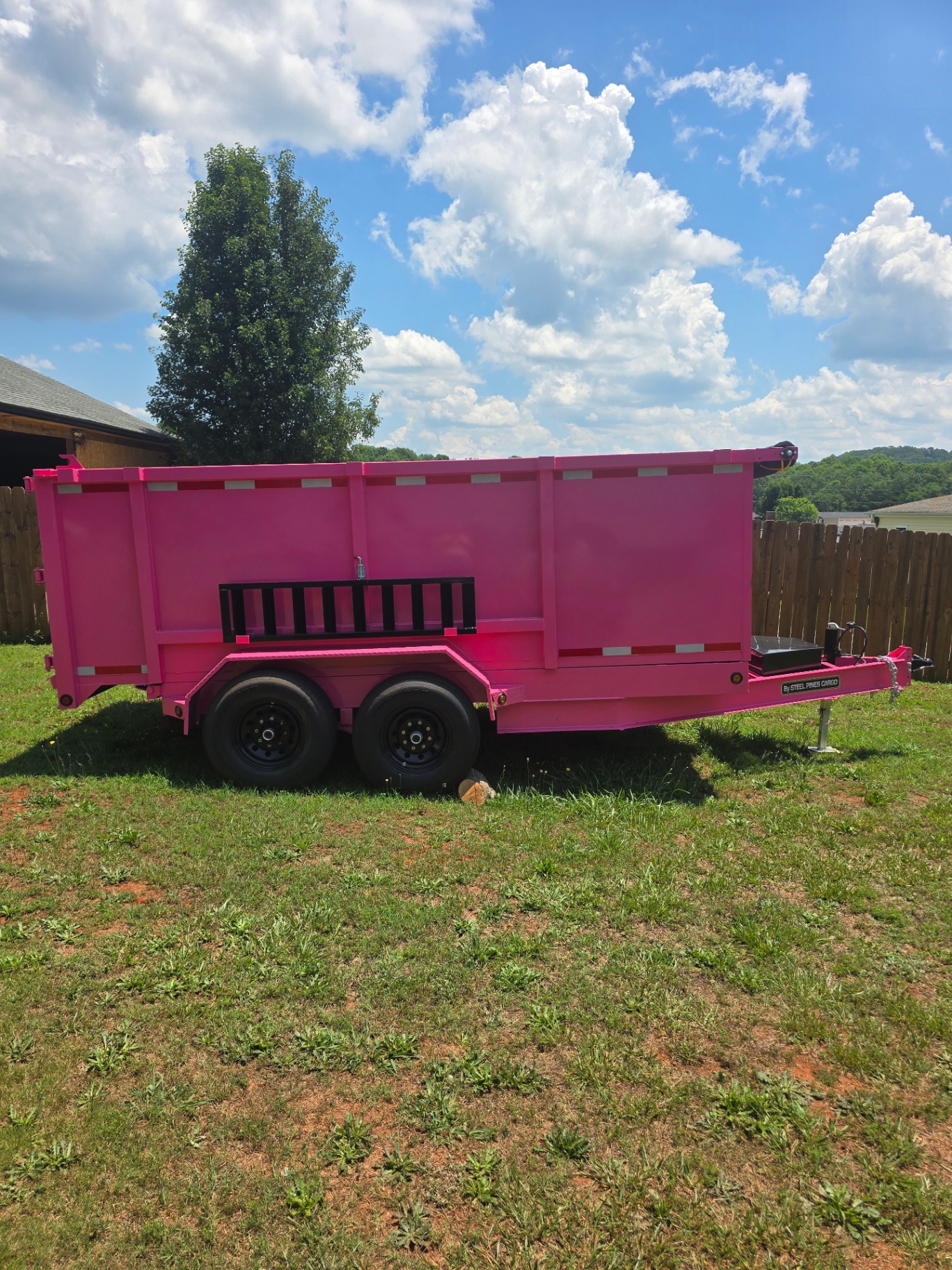 14ft Heavy Dump trailer — Side profile